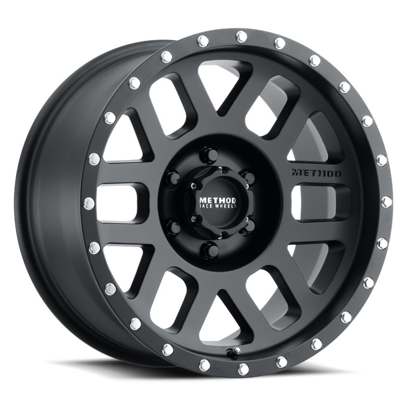 MR306 Mesh 18x9 +18mm Offset 6x5.5 108mm CB Matte Black Wheel - Click Image to Close