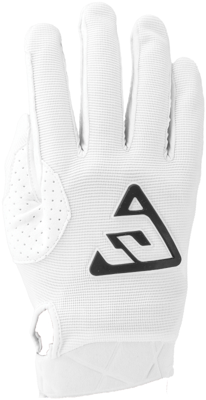 Answer 25 Peak Gloves White/Black Youth XS - Lightweight race-ready youth gloves - Click Image to Close