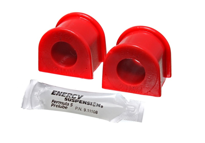 Red 21mm Front Sway Bar Bushing Set - For Subaru Forester/Legacy/Outback/WRX - Click Image to Close