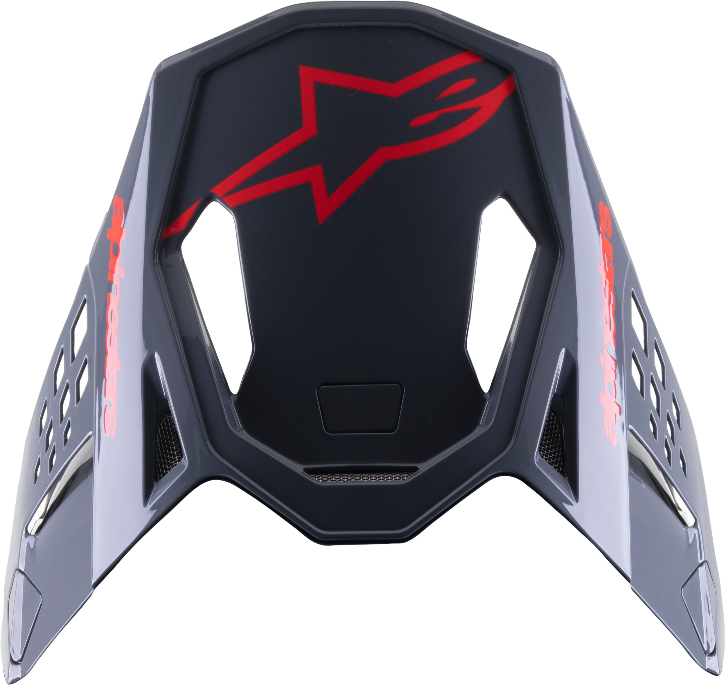 Alpinestars S-M8 Radium 2 Visor Black/Neon Red - Fits S-M8 Radium helmets - Click Image to Close