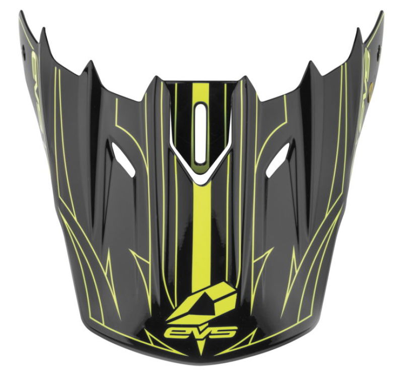 EVS T5 Pinner Visor - Black/Hivis Yellow - Click Image to Close