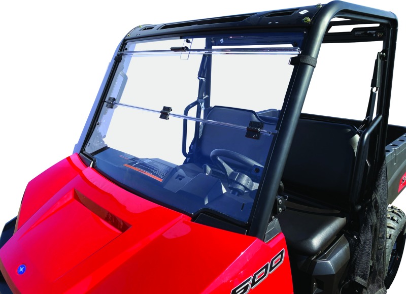 17-21 Polaris Ranger 500 Windbreak Folding Windshield - Click Image to Close