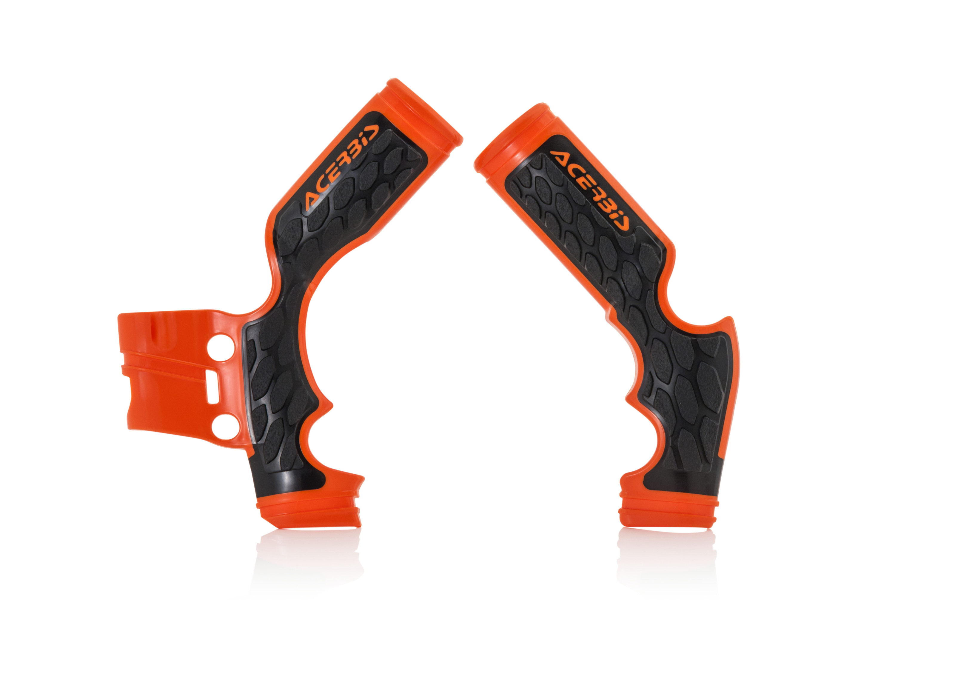 X-Grip Frame Guards Orange/Black - For 14-23 Gas Gas Husqvarna KTM 65 - Click Image to Close