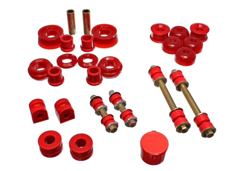 00-05 Dodge Neon FWD Red Hyper-flex Master Bushing Set - Click Image to Close