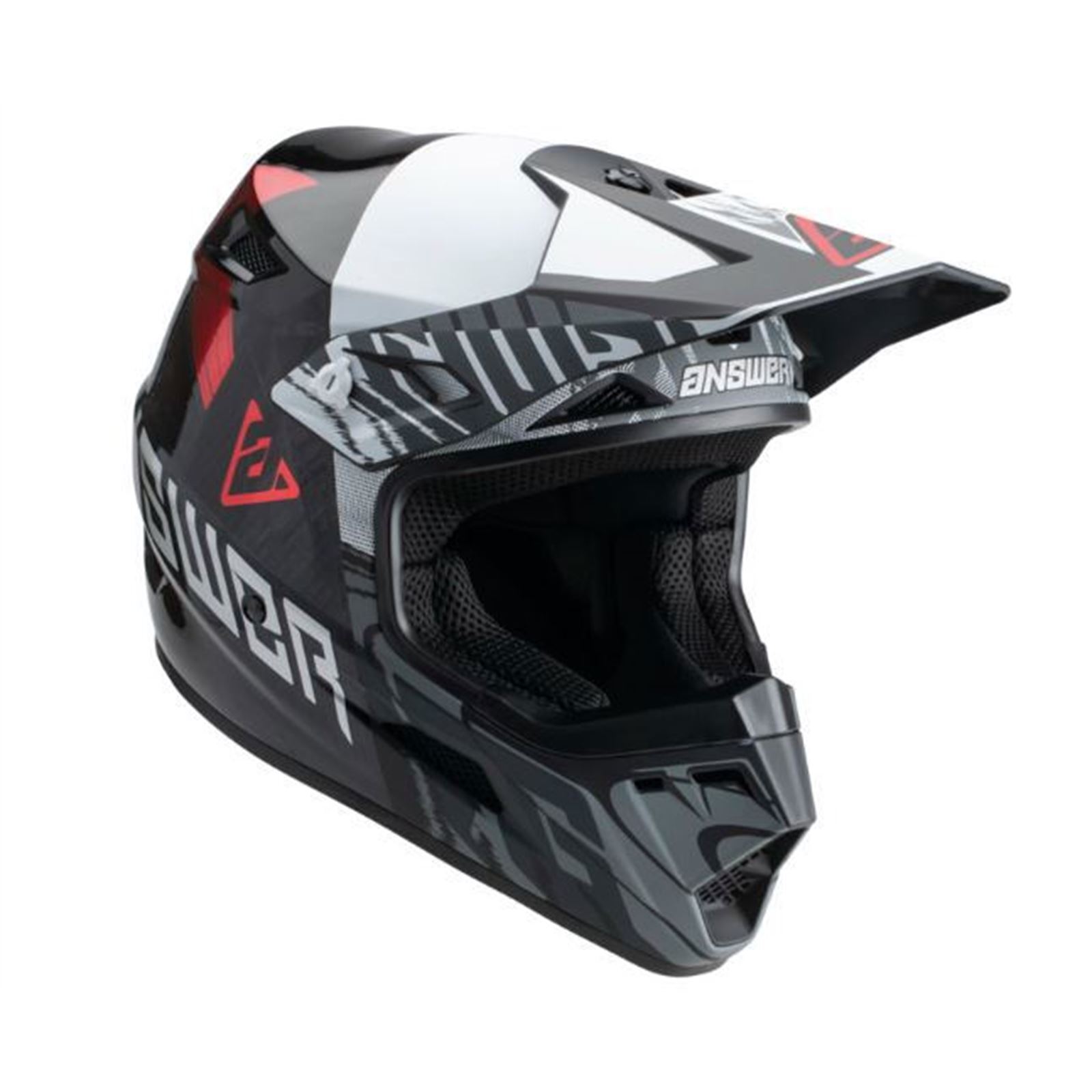 Answer AR3 Ronin Helmet Black/White/Crimson - XL - Click Image to Close