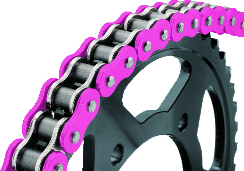 BikeMaster 525x120 BMXR O-Ring Chain - Pink - Click Image to Close