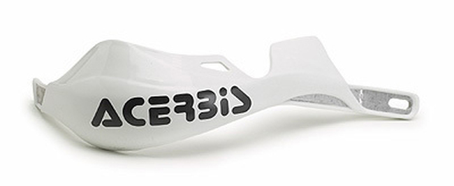 Rally PRO Handguards - White - w/ Universal Bar Mount Kit - Click Image to Close