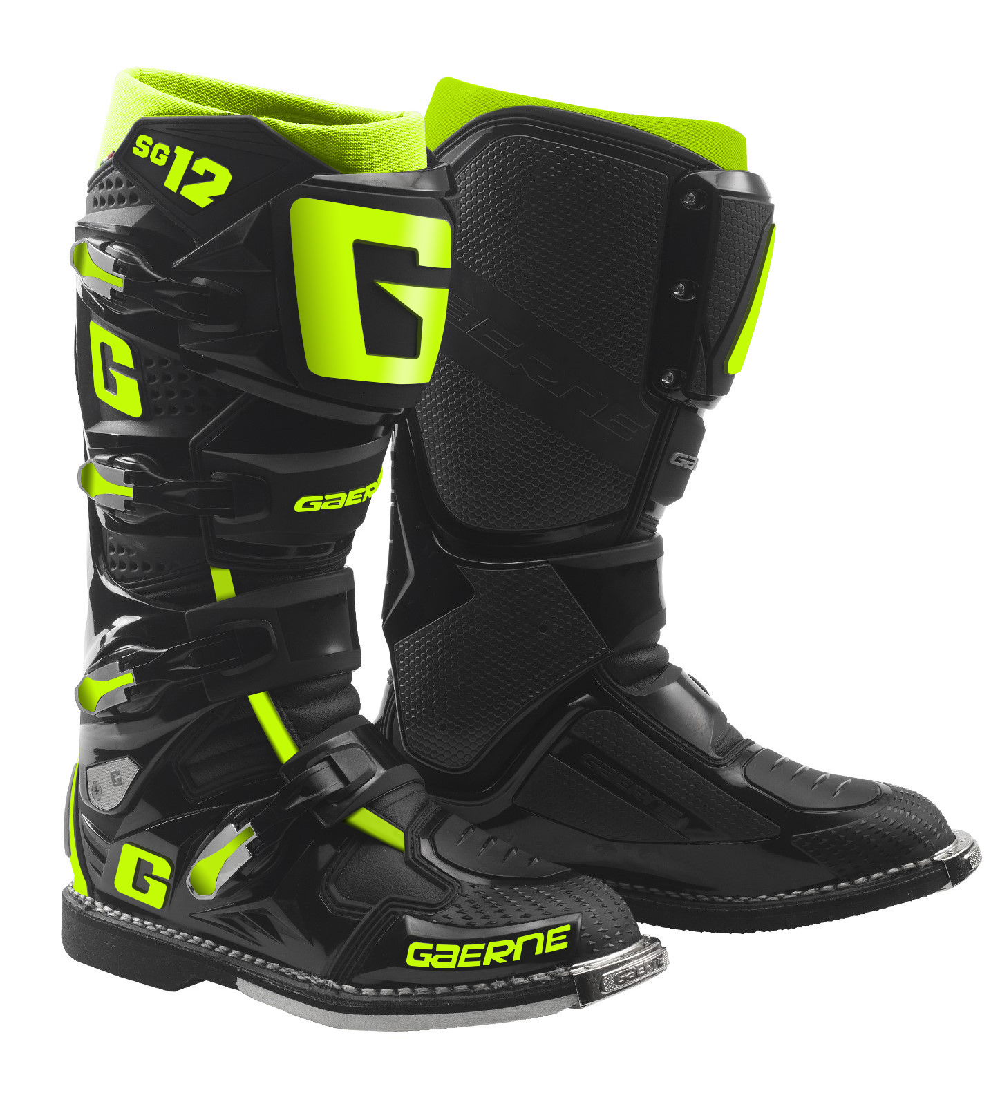 SG12 Boot Black/Fluorescent Yellow Size - 12 - Click Image to Close