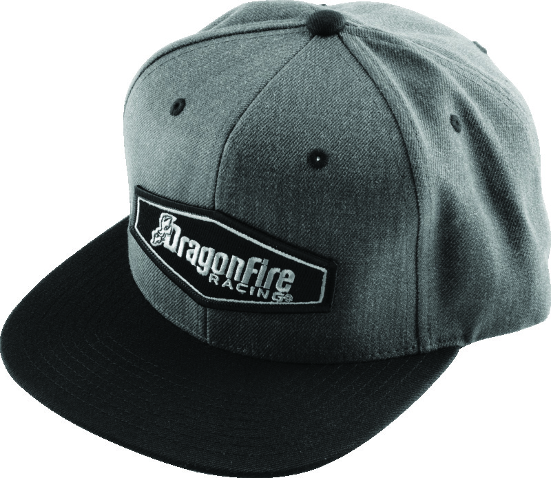 DragonFire Racing Hat Dfr Flatbill Gry/Blk - Click Image to Close