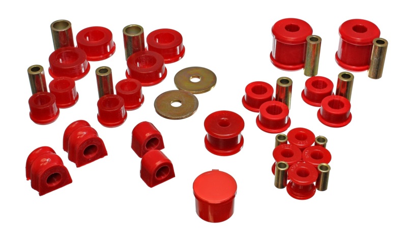 Red Hyper-Flex Master Bushing Set - For 02-06 Subaru Impreza/WRX - Click Image to Close