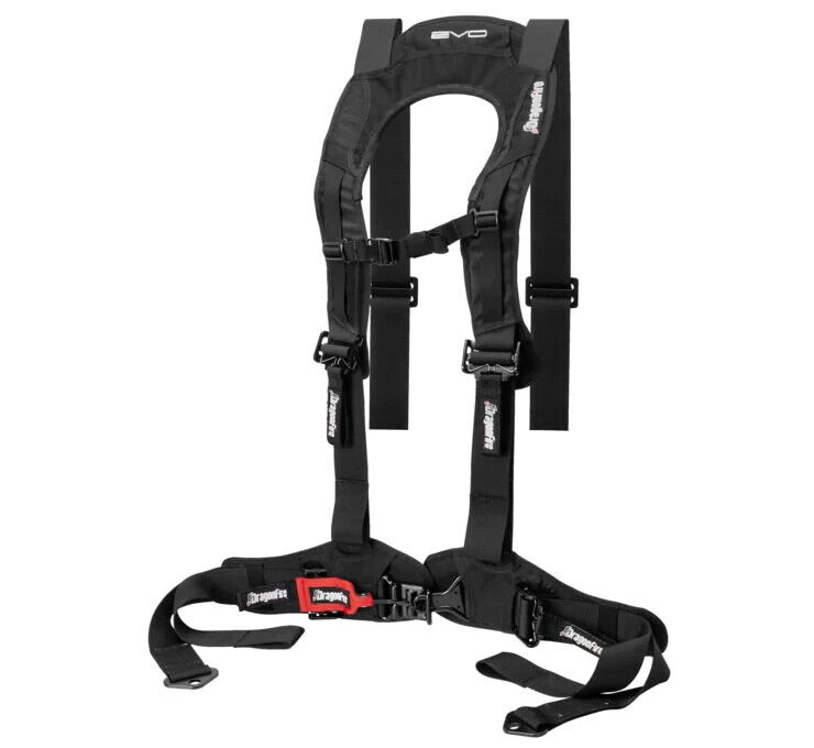 DragonFire Racing Harness Evo- Black - Click Image to Close