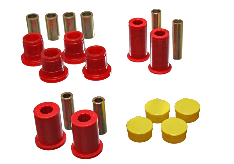 97-01 Dodge Dakota 2WD Red Front Control Arm Bushing Set - Click Image to Close