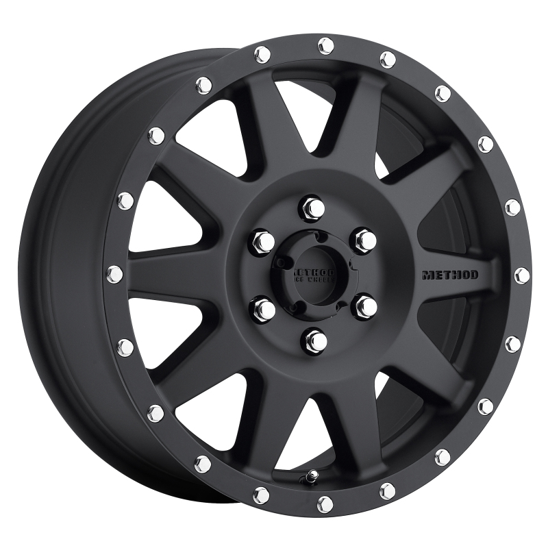 MR301 The Standard 17x7.5 +50mm Offset 6x130 84.1mm CB Matte Black Wheel - Click Image to Close