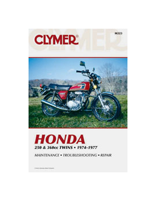 Shop Repair & Service Manual - Soft Cover - For 74-76 Honda 250 & 360 Twins - Click Image to Close