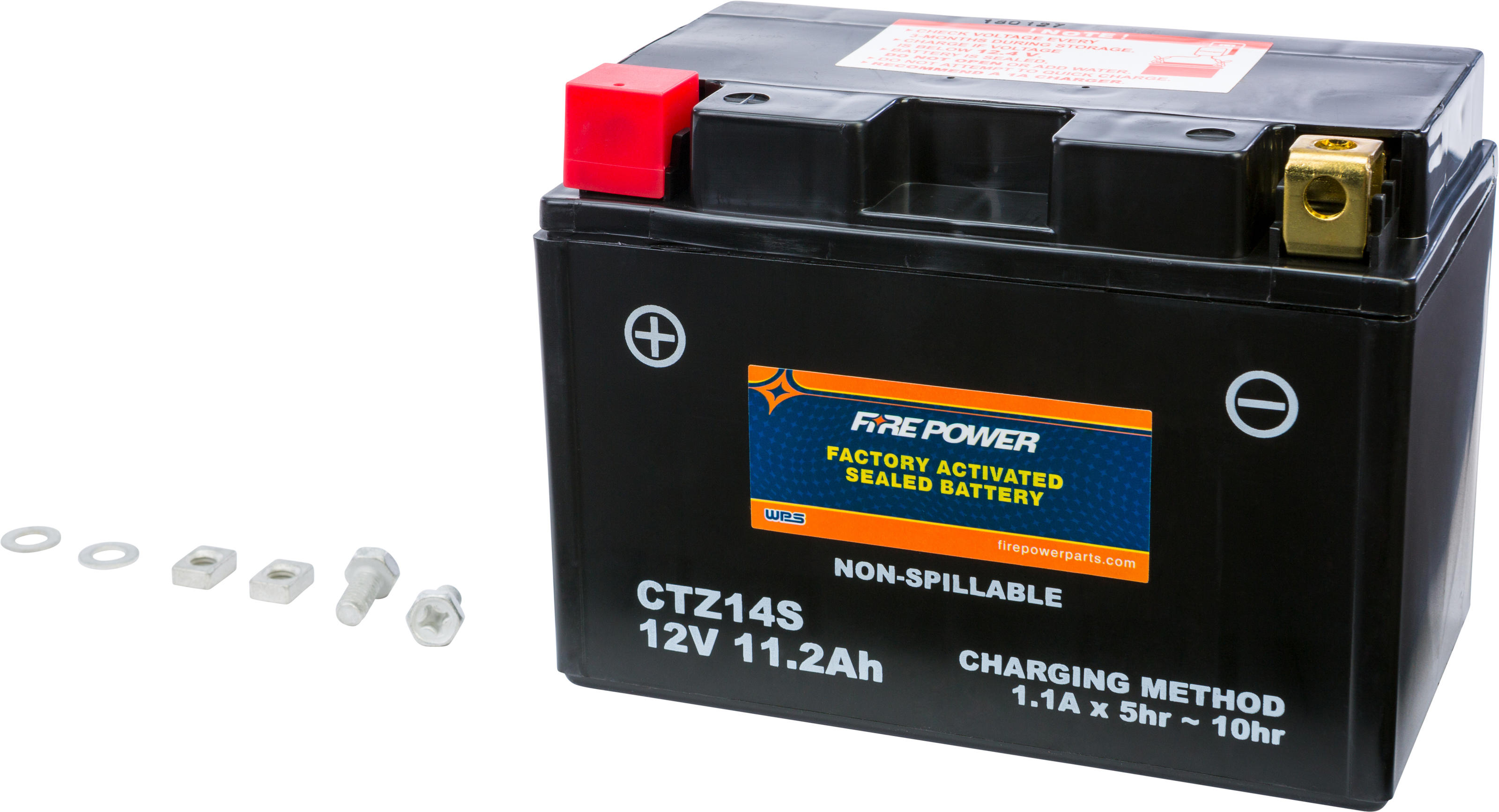 Factory Activated Sealed Battery - Replaces YTZ14S - Click Image to Close