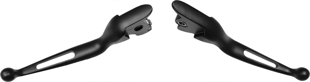 Black Vortex Custom Brake & Clutch Levers Set - For 08-13 Harley Touring - Click Image to Close