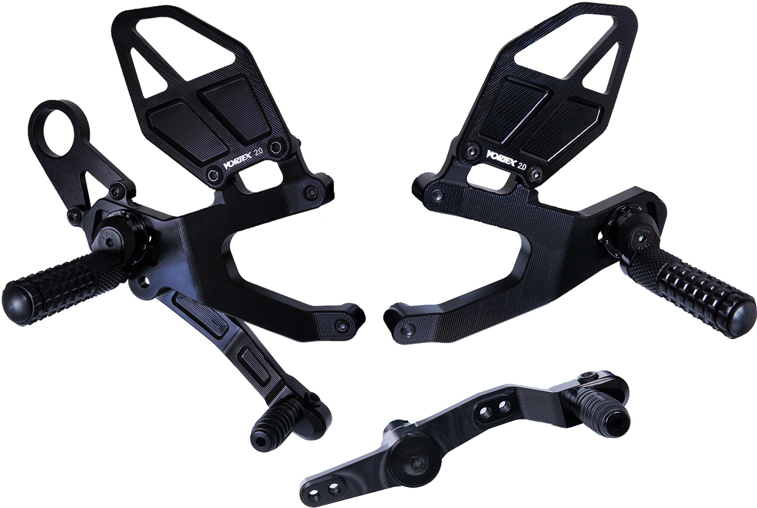 V3 Adjustable Rearset - Black - For 15-17 BMW S1000RR - Click Image to Close