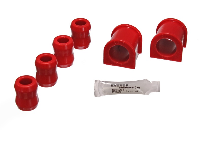 Red Sway Bar Bushing Set w/End Link Bushings Fits 87-96 Jeep Wrangler YJ - Click Image to Close