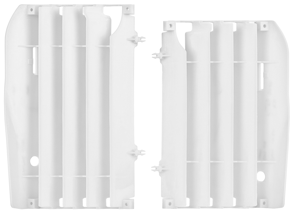 Radiator Louvers White - For 09-12 Honda CRF450R - Click Image to Close