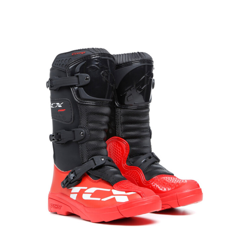 TCX Comp-Kid Boot Black/Red Size 33 - Youth motocross boots, Black/Red, Size 33 - Click Image to Close