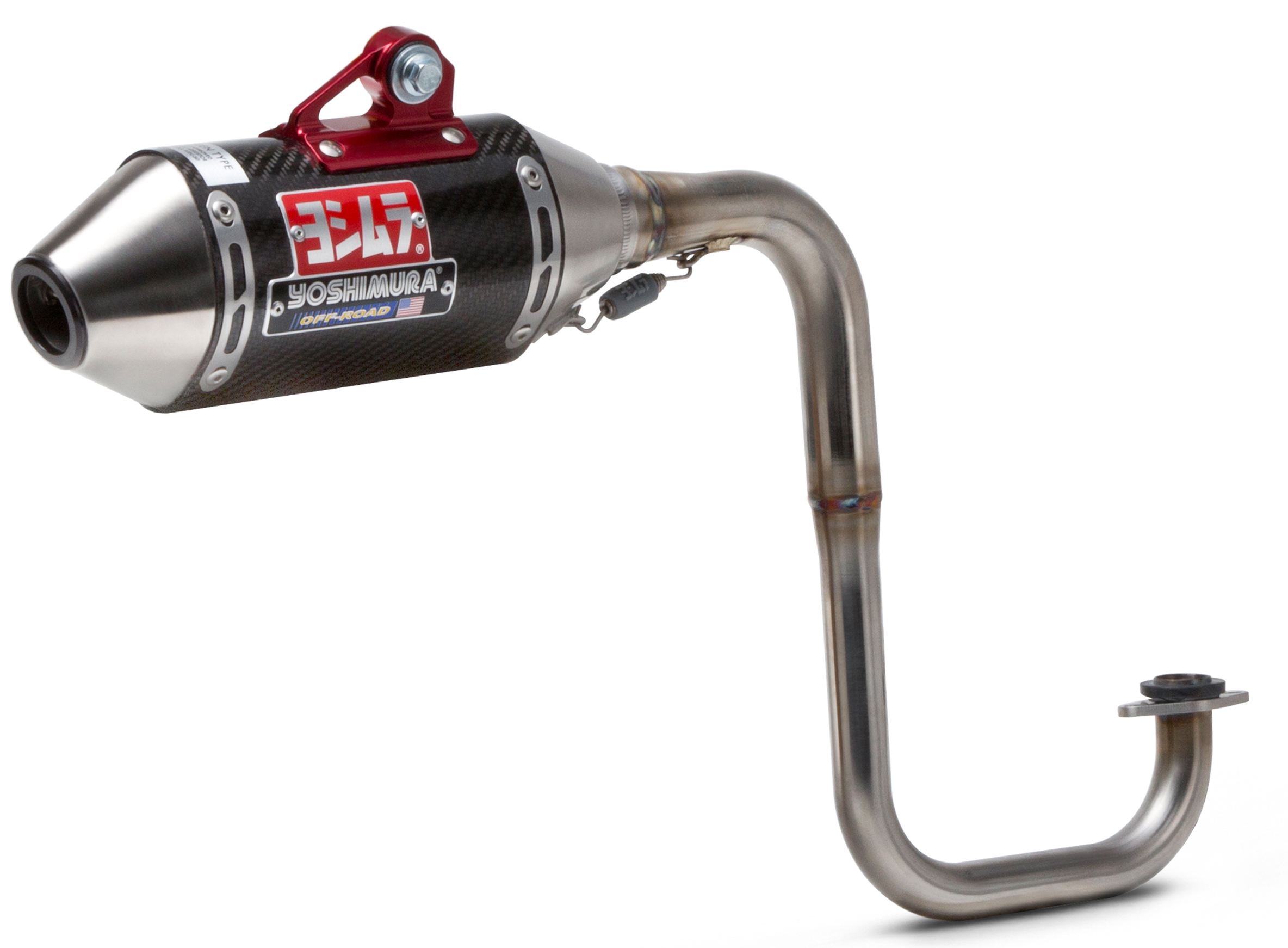 Signature RS2 Carbon Fiber Stainless Steel Full Exhaust - For 10-16 Polaris RZR170 - Click Image to Close