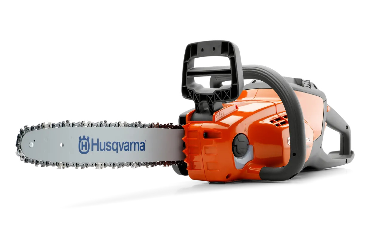 Husqvarna 120i 14" Cordless Electric Chainsaw w/ Battery & Charger - Click Image to Close