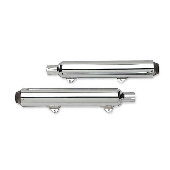 Mikuni PAT Core Dual Slip On Exhaust - For 95-16 Harley Davidson Touring - Click Image to Close