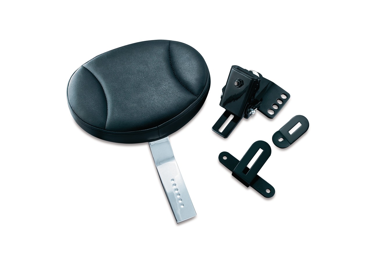 Plug-In Vinyl Driver Backrest w/Pouch - For 99-20 Harley Touring - Click Image to Close