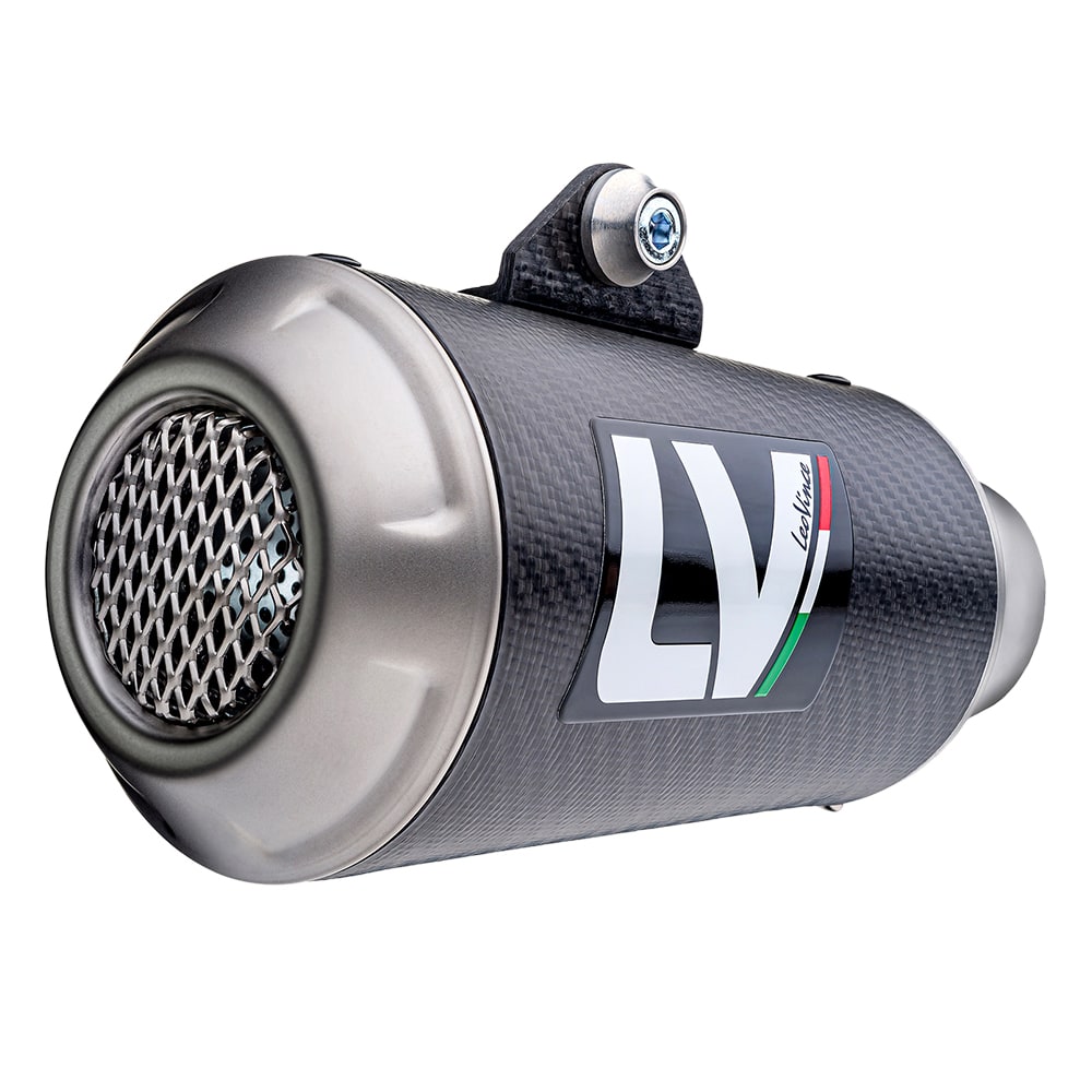 LV-10 Carbon Fiber Dual Slip On Exhaust - For 10-20 Kawasaki Z1000 - Click Image to Close