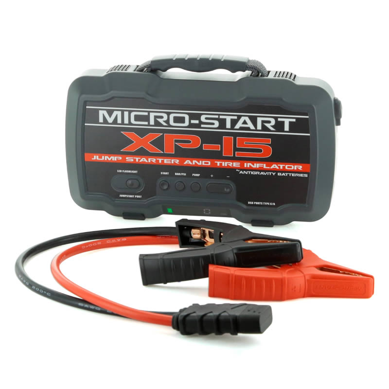 XP15 Micro-Start Jump Starter w/ Tire Inflator & Device Charging - Click Image to Close