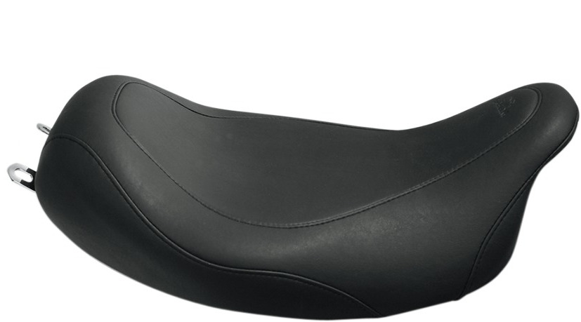 Tripper Smooth Synthetic Leather Solo Seat - For 06-20 Harley FLH FLT - Click Image to Close