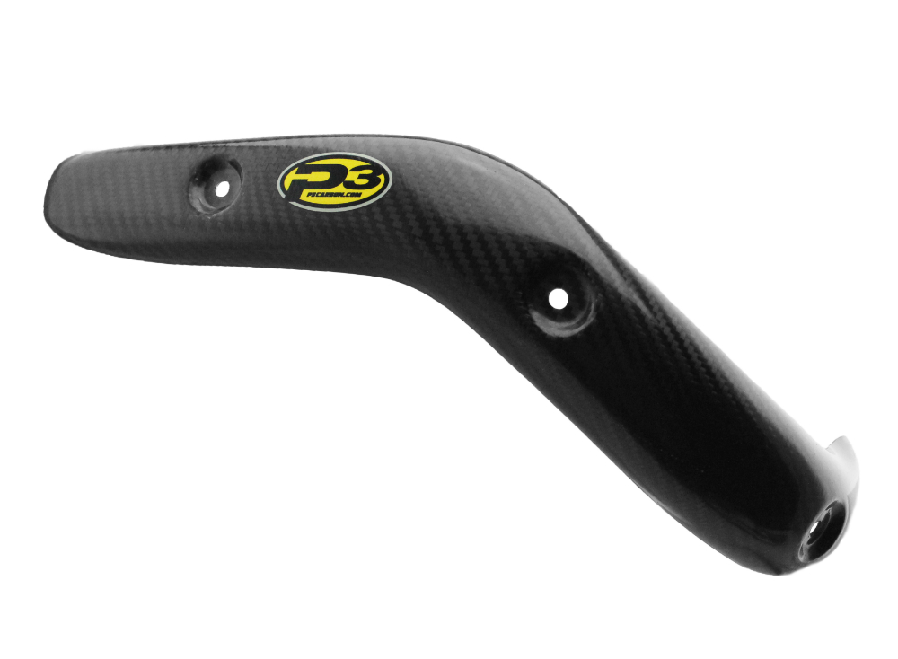 Carbon Fiber Header Heat Shield - For 17-19 Husqvarna FE KTM EXCF 450/500/501 - Click Image to Close