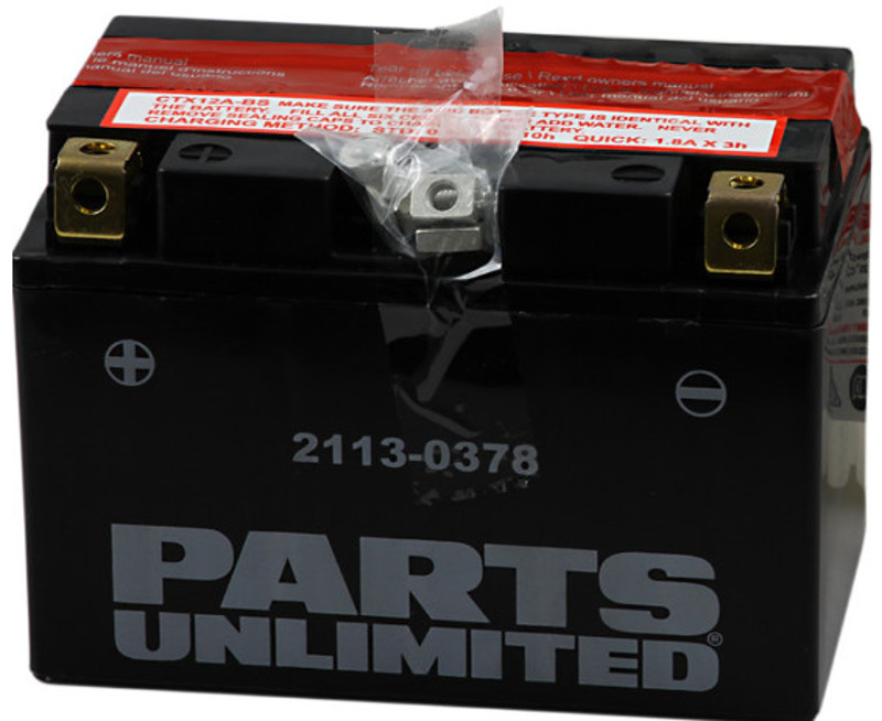 AGM Maintenance Free Sealed Battery - Replaces YT12A-BS - Click Image to Close