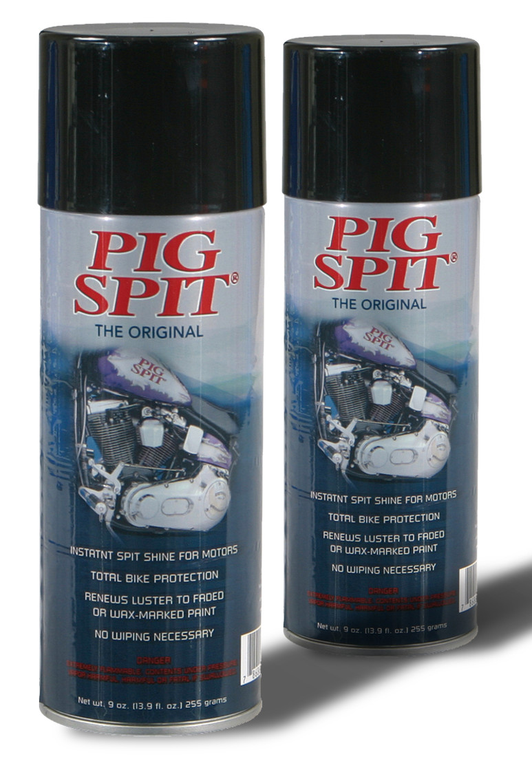 Pig Spit Original Cleaner - 2 Pack of 9 Oz Aerosol - Engine & Rubber Cleaner - Click Image to Close