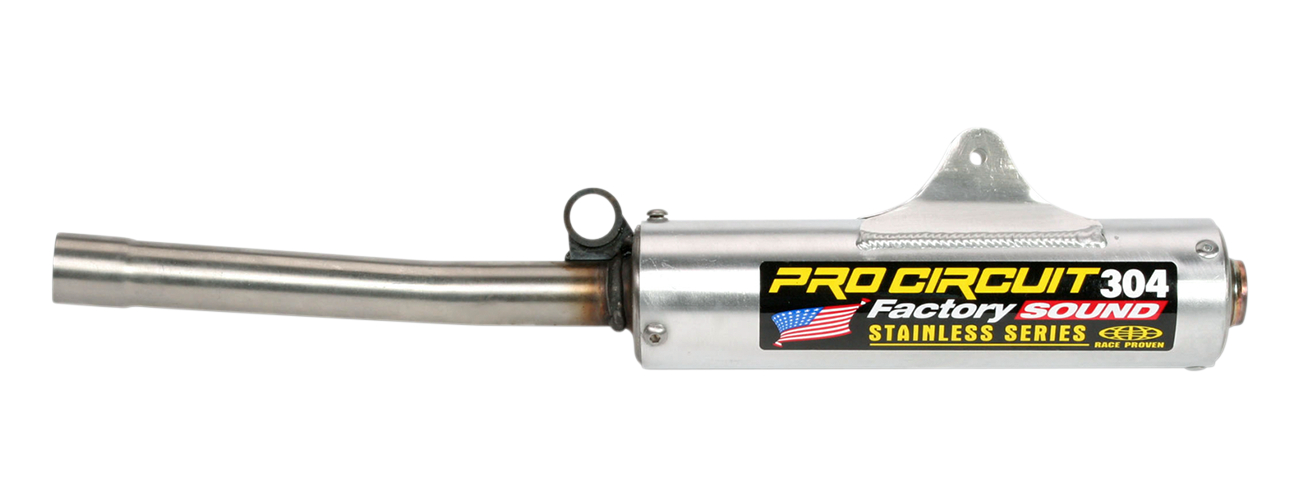 304 Aluminum Slip On Exhaust Silencer - For 1987 Honda CR250R - Click Image to Close