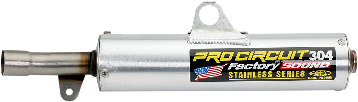 304 Aluminum Slip On Exhaust Silencer - For 1989 Yamaha YZ250 - Click Image to Close