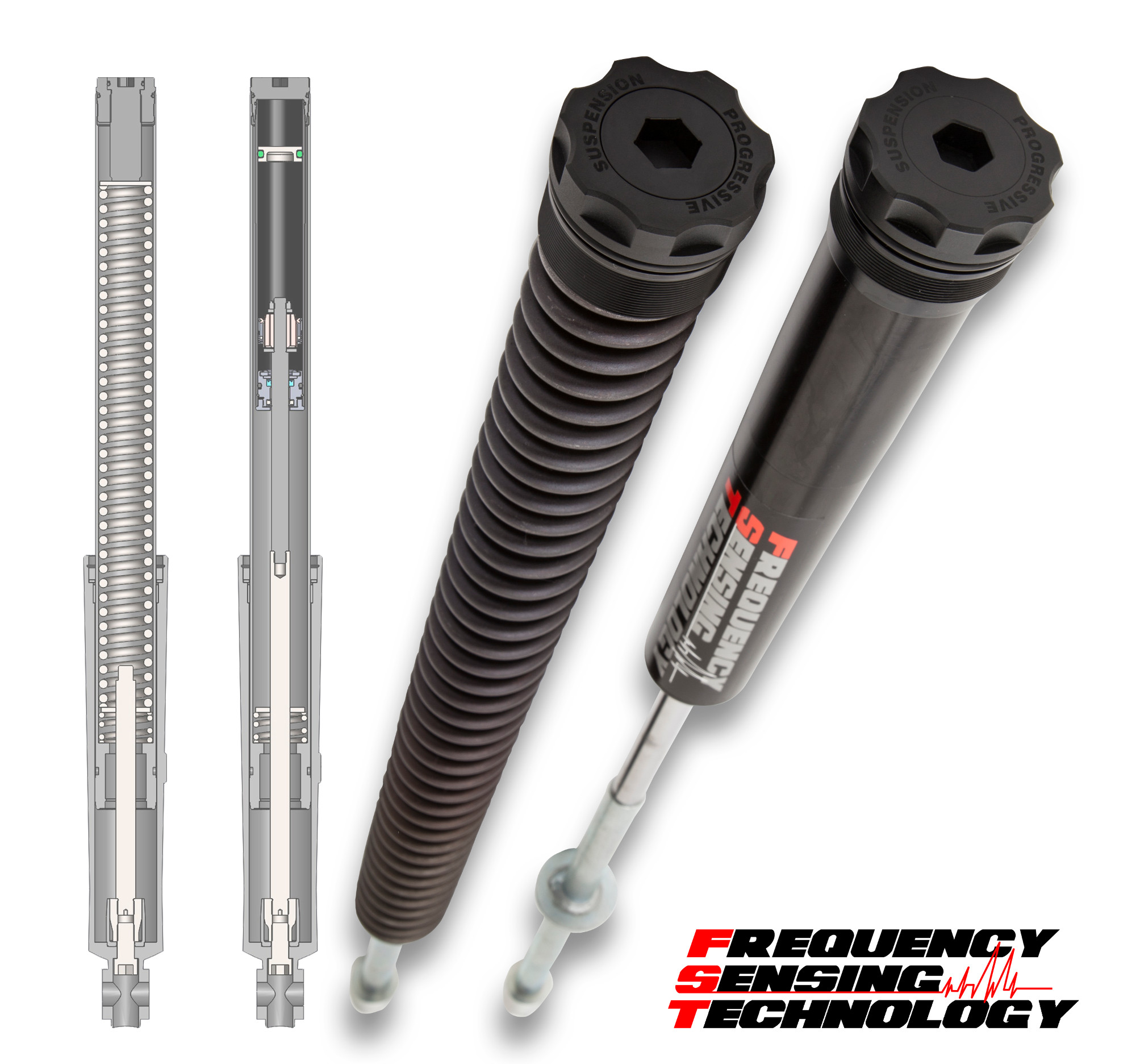 FST Monotube Cartridge & Spring Fork Kit - For 14-16 Harley Davidson FLHR - Click Image to Close