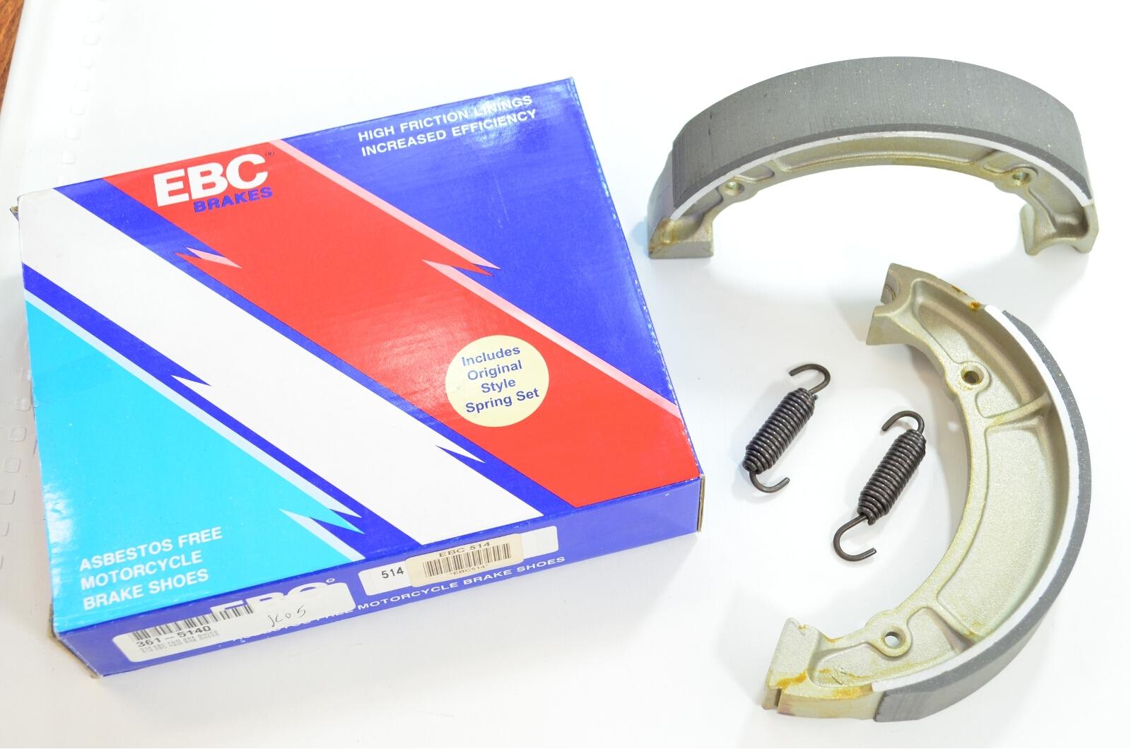 Rear Organic Brake Shoes - For 72-83 Yamaha XS650 - Click Image to Close