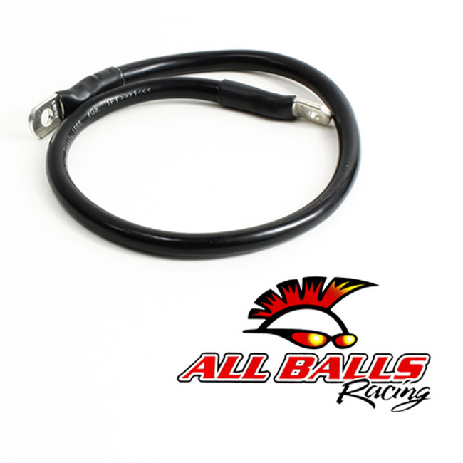 All Balls Racing Battery Cable 21in - Black - Click Image to Close