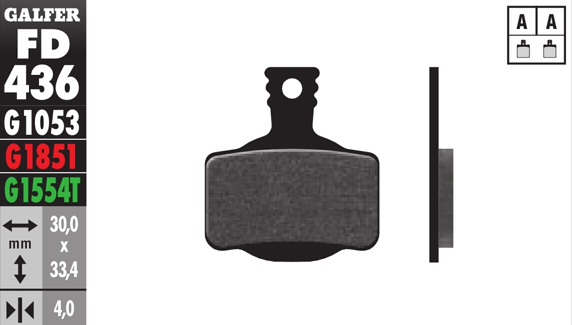 Bicycle Brake Pads Standard Compound - Front or Rear Pads - Click Image to Close