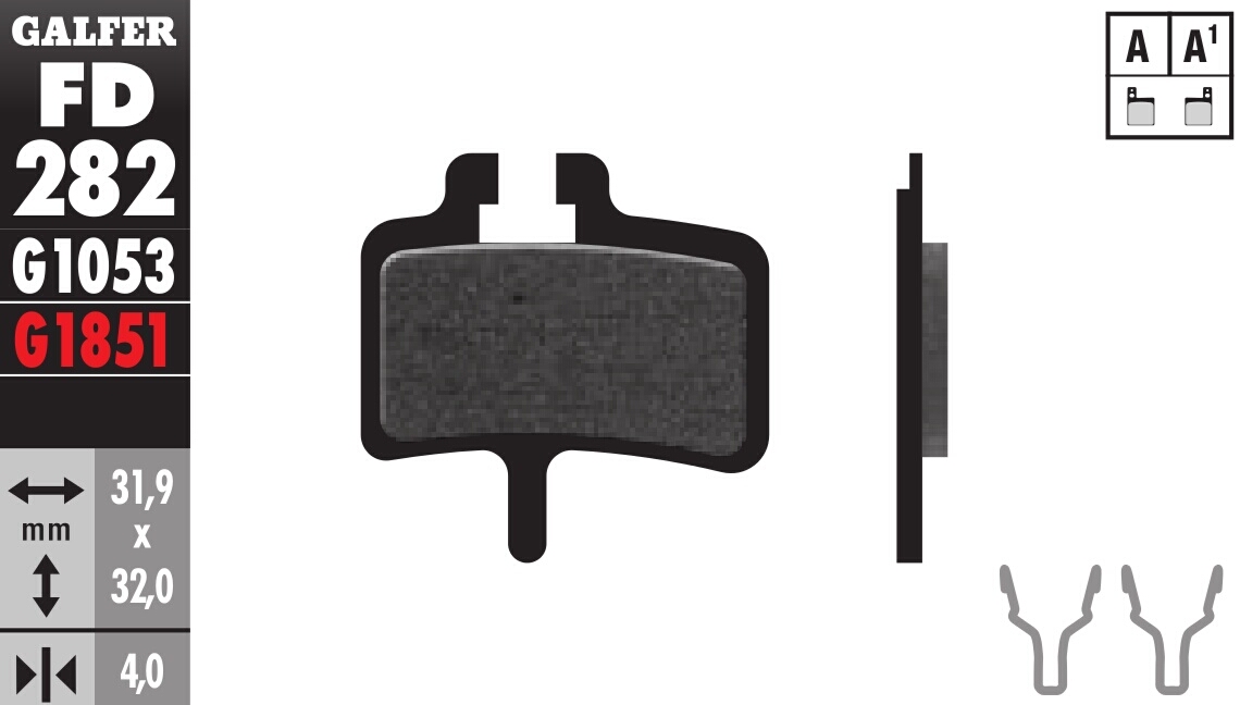 Bicycle Brake Pads Standard Compound - Front or Rear Pads - Click Image to Close