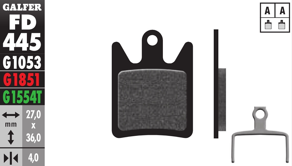 Bicycle Brake Pads Standard Compound - Front or Rear Pads - Click Image to Close