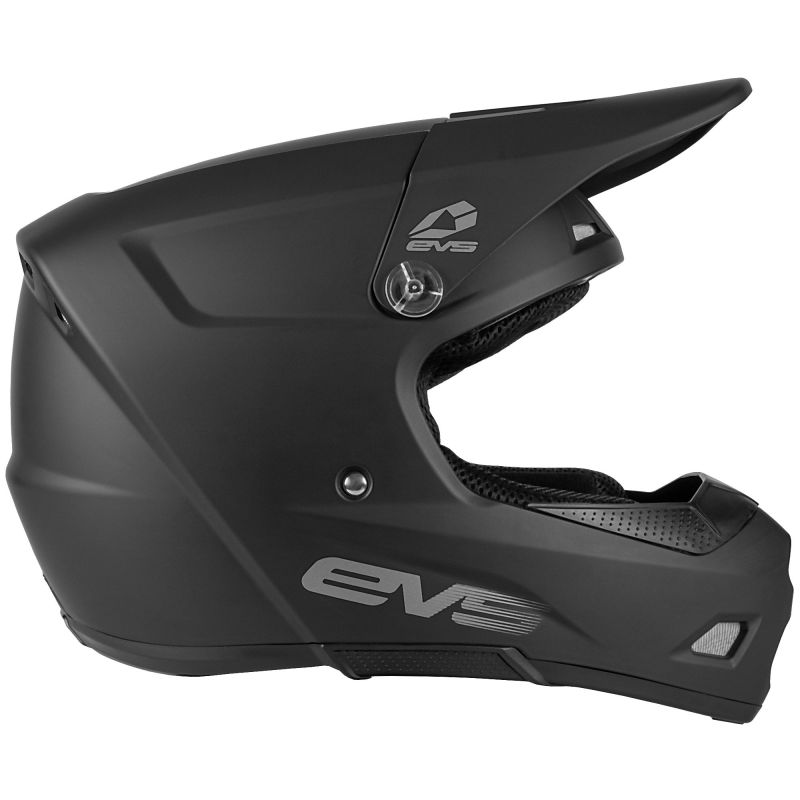 EVS T3 Solid Helmet Matte Black Youth - Medium - Click Image to Close