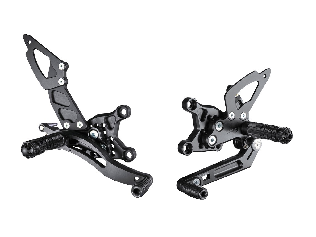 Adjustable Rearsets GP Shift Pattern - For 11-16 Aprilia RSV4 / Tuono V4 APRC - Click Image to Close