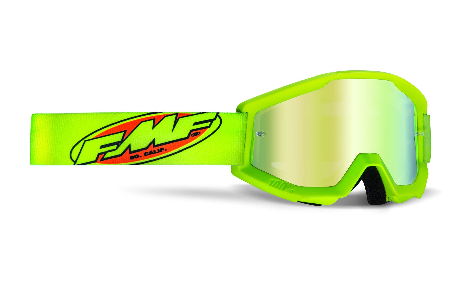 FMF Vision Youth Powercore Core Yellow w/ Mirror Gold Lens - Click Image to Close