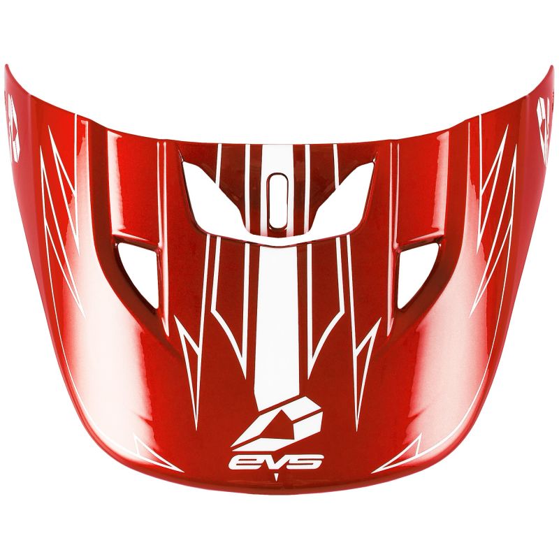 EVS T3 Pinner Helmet Visor - Red - Click Image to Close