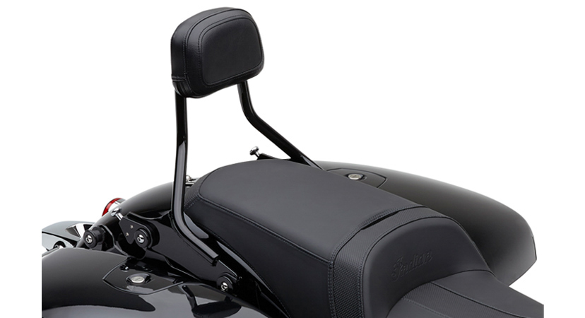 Cobra Detachable Short Backrest Black Fits Indian Chieftain 2014+ - Click Image to Close