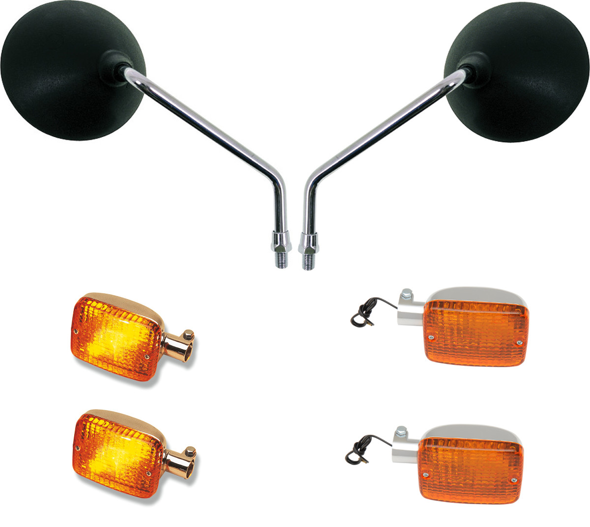 Mirror & Indicator Kit - For 78-81 Yamaha XS1100 - Click Image to Close