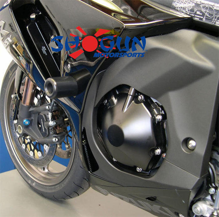 Race Black Frame Sliders - For 09-11 Suzuki GSXR1000 - Click Image to Close