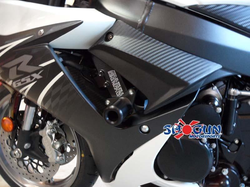 No Cut Black Frame Sliders - For 11-23 Suzuki GSXR600 & GSXR750 - Click Image to Close